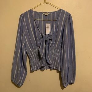 Blue and White stripped American Eagle blouse